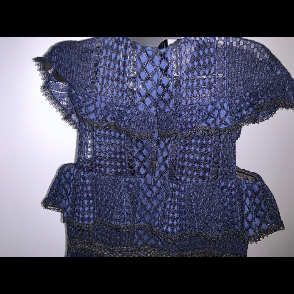 Jay Godfrey Ruffle Lace Dress (12) - Picture 7 of 8